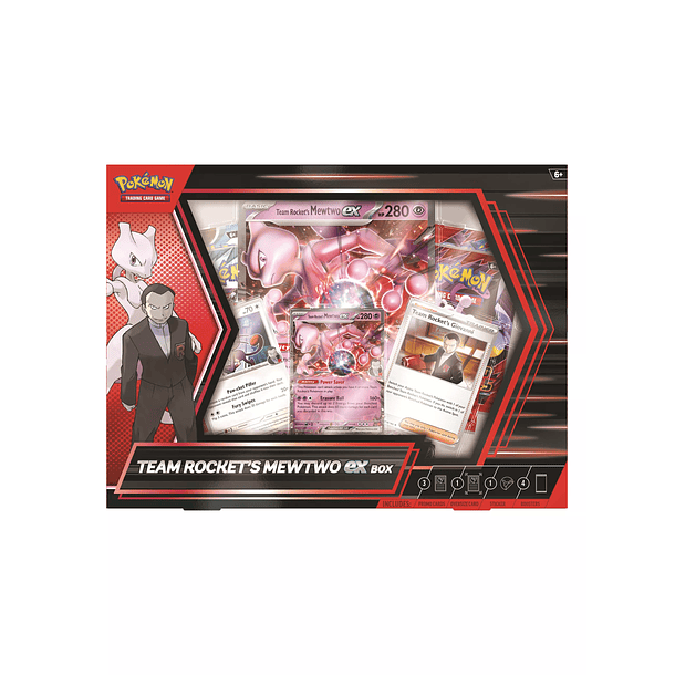 JUEGO DE CARTAS TEAM ROCKET MEWTWO EX BOX ESPAÑOL 1