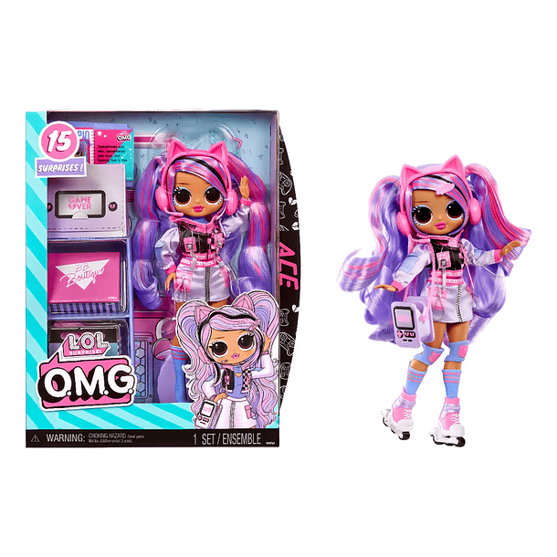 MUÑECA DE MODA ACE LOL SURPRISE OMG 15 SORPRESAS 1
