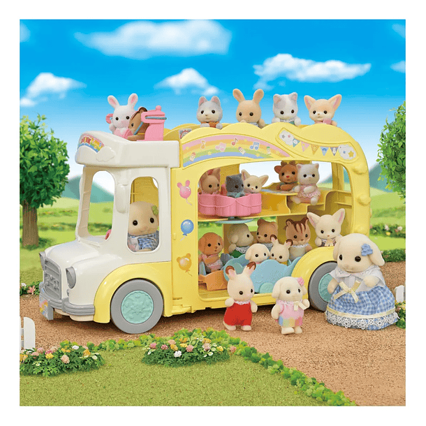 SYLVANIAN FAMILIES 5744 AUTOBÚS DEL ARCOÍRIS 7