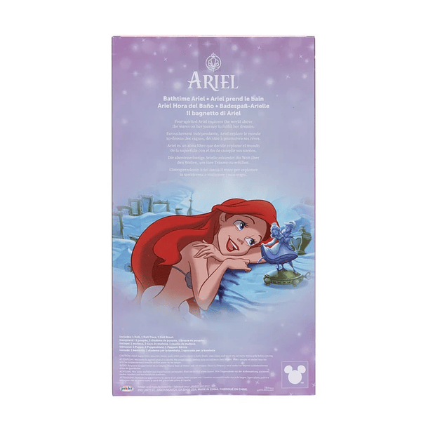 DISNEY PRINCES JAKKS ARIEL 37CM HORA DEL BAÑO 2