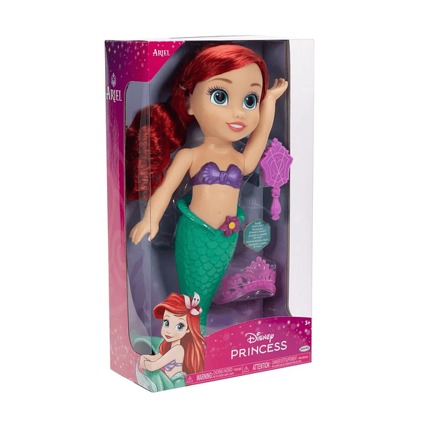 DISNEY PRINCES JAKKS ARIEL 37CM HORA DEL BAÑO 4