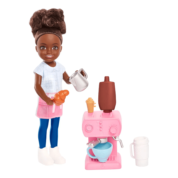 BARBIE MUÑECA CHELSEA PROFESIONES BARISTA 1