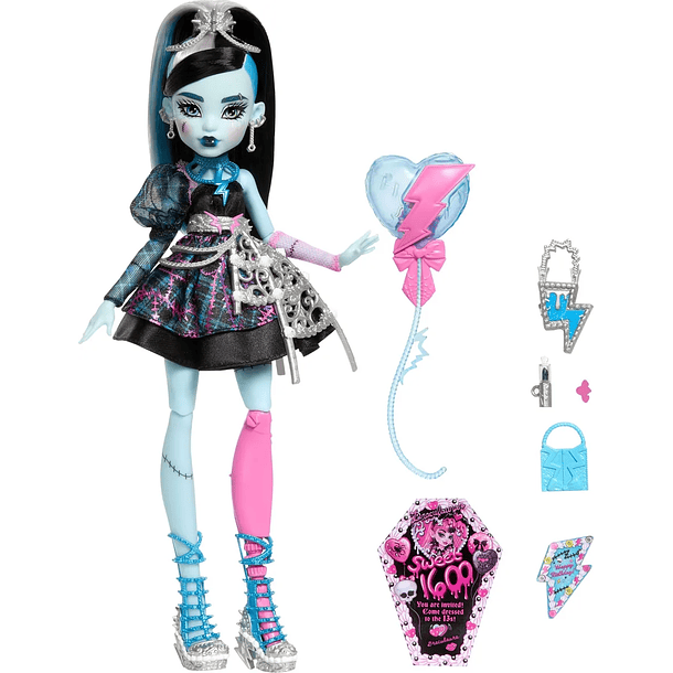 MUÑECA FRANKIE STEIN MONSTER HIGH FIESTA CUMPLEAÑOS 3