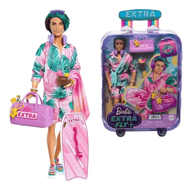 BARBIE EXTRA FLY MUÑECO KEN LOOK PLAYA 3