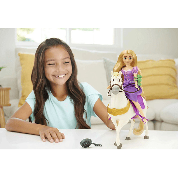 RAPUNZEL Y MAXIMUS DISNEY PRINCESS SET ORIGINAL 3