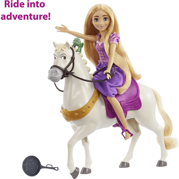 RAPUNZEL Y MAXIMUS DISNEY PRINCESS SET ORIGINAL 4