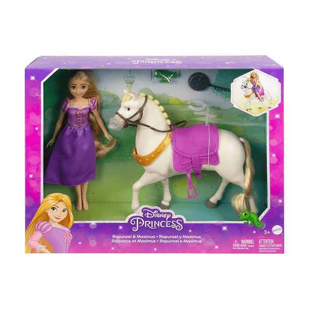 RAPUNZEL Y MAXIMUS DISNEY PRINCESS SET ORIGINAL 2