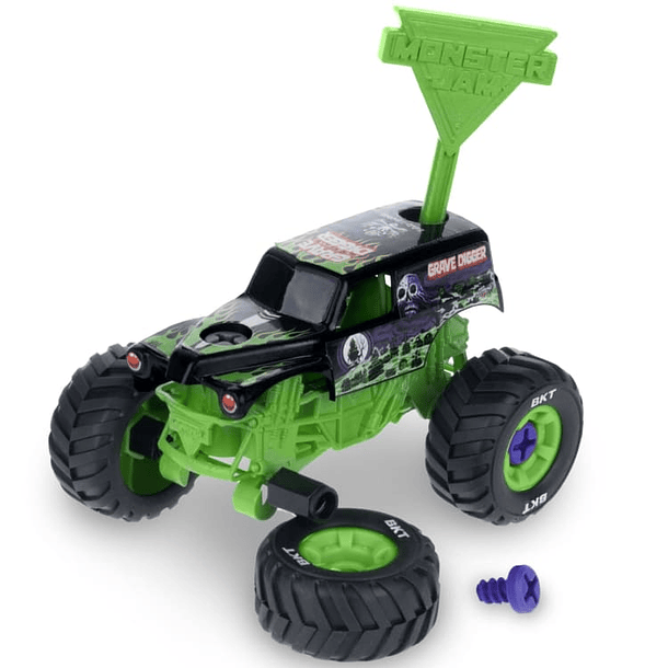SET 4 MONSTER JAM 1:43 ARMAR Y DESARMAR ORIGINAL 4