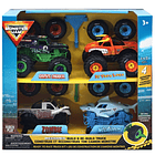 SET 4 MONSTER JAM 1:43 ARMAR Y DESARMAR ORIGINAL 6