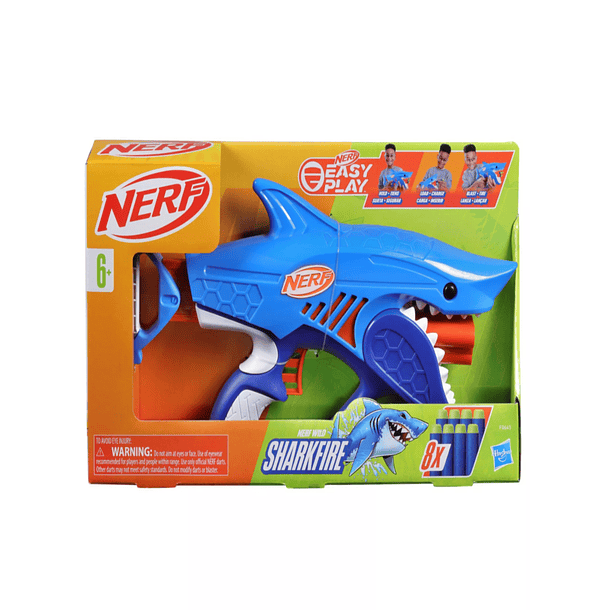 LANZADOR NERF JUNIOR WILD SHARKFIRE 4