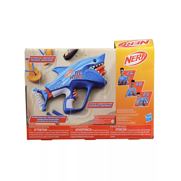 LANZADOR NERF JUNIOR WILD SHARKFIRE 5