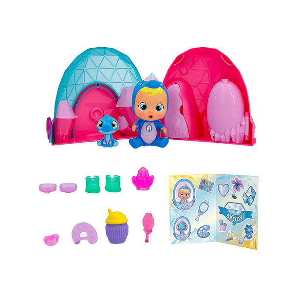 CRY BABIES ICY WORLD DINOS - MODELO ALEATORIO 3