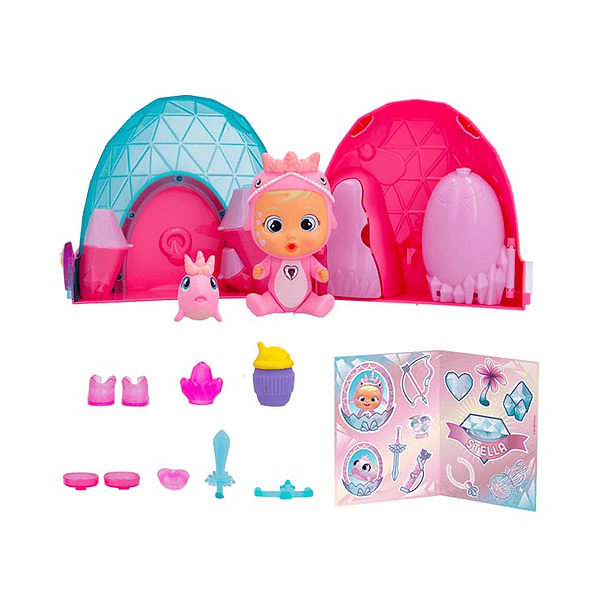 CRY BABIES ICY WORLD DINOS - MODELO ALEATORIO 4