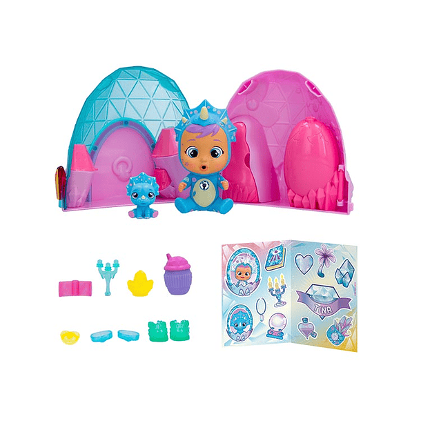 CRY BABIES ICY WORLD DINOS - MODELO ALEATORIO 5