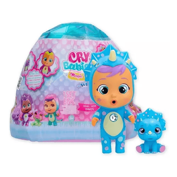 CRY BABIES ICY WORLD DINOS - MODELO ALEATORIO 1