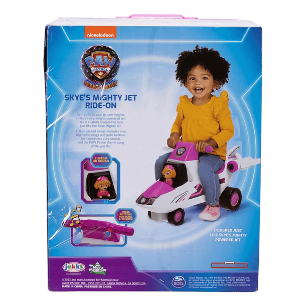 CORREPASILLOS SKYE MIGHTY JET RIDE-ON PAW PATROL SONIDO 6