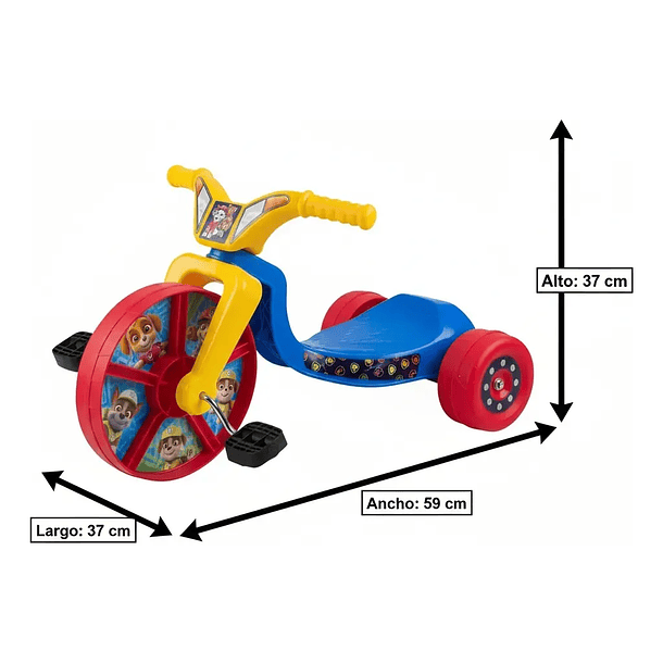 TRICICLO INFANTIL PAW PATROL JUNIOR CRUISER 3