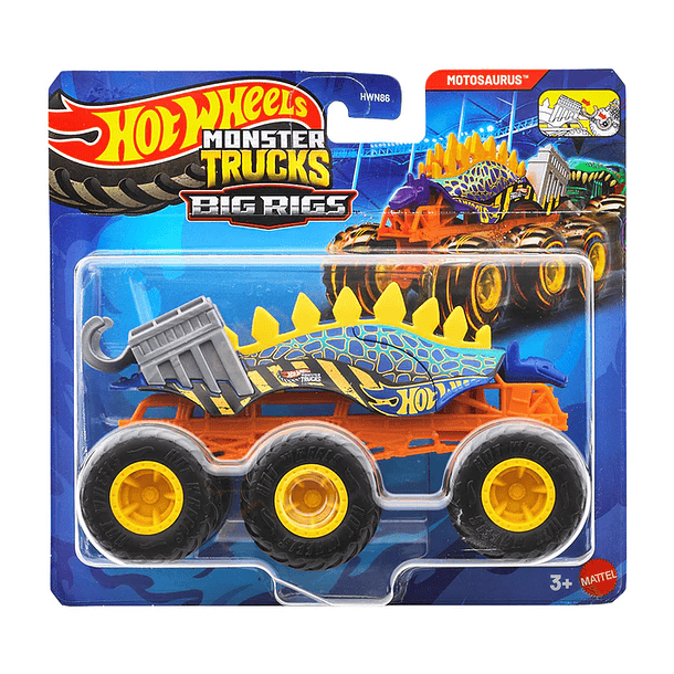 HOT WHEELS CAMIONES REMOLQUE 1:64 MOTOSAURUS 3