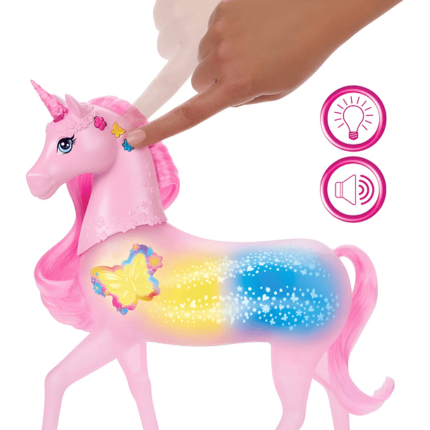 BARBIE UNICORNIO CON LUCES BRILLANTES 4