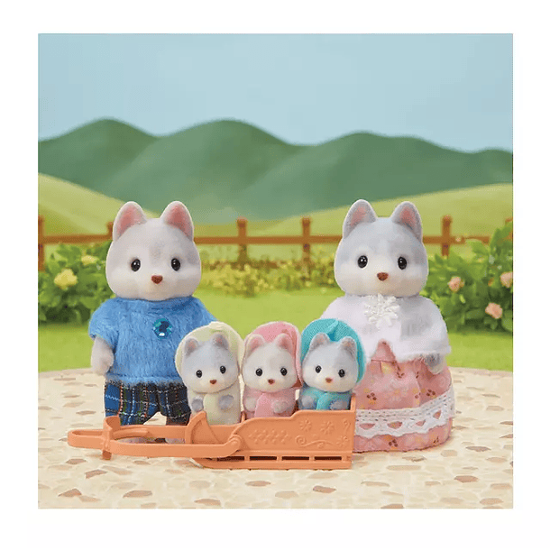 SYLVANIAN FAMILIES 5639 HUSKY FAMILY 3