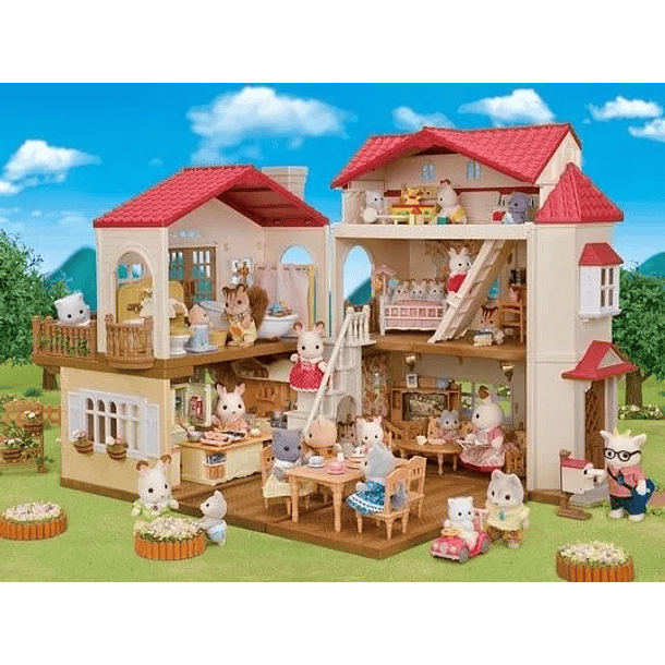 CASA CON LUCES Y ATICO SECRETO SYLVANIAN FAMILIES 5708 2