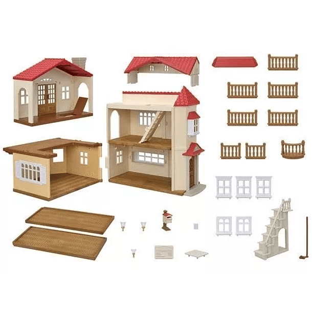 CASA CON LUCES Y ATICO SECRETO SYLVANIAN FAMILIES 5708 4