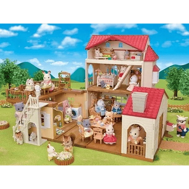 CASA CON LUCES Y ATICO SECRETO SYLVANIAN FAMILIES 5708 6