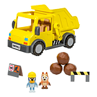 CAMIÓN CON PALANCA ACCESORIOS Y FIGURAS BLUEY AMARILLO 1