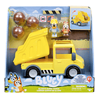 CAMIÓN CON PALANCA ACCESORIOS Y FIGURAS BLUEY AMARILLO 6
