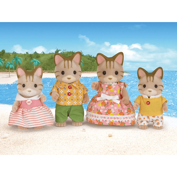 SYLVANIAN FAMILIES 5180 FAMILIA GATO RAYADO STRIPED 2