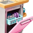 BARBIE LAVAVAJILLAS DE COCINA CON ACCESORIOS 6