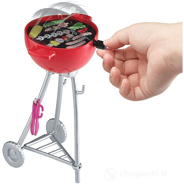 BARBIE PARRILLA BBQ CON ACCESORIOS Y MASCOTA 3