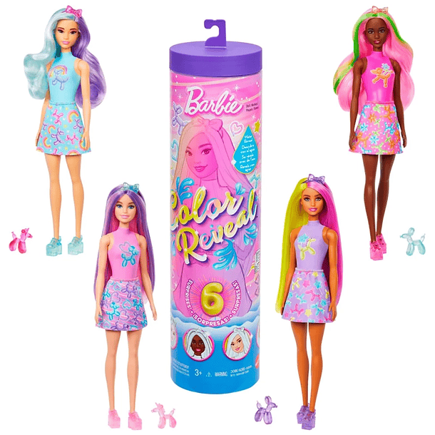 MUÑECA BARBIE COLOR REVEAL 6 SORPRESAS ORIGINAL 1