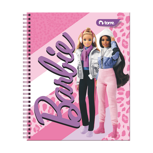 CUADERNO UNIVERSITARIO TORRE 7MM 100H BARBIE PACK X 10 4