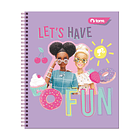 CUADERNO UNIVERSITARIO TORRE 7MM 100H BARBIE PACK X 10 6