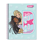 CUADERNO UNIVERSITARIO TORRE 7MM 100H BARBIE PACK X 10 8