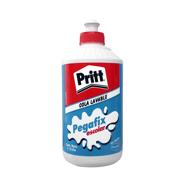 COLA FRÍA PRITT PEGAFIX ESCOLAR LAVABLE 500 GRAMOS
