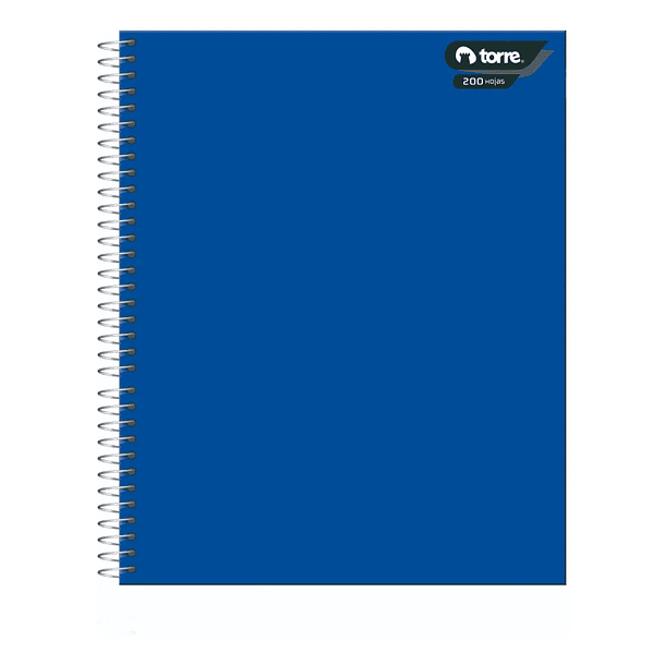 CUADERNO UNIVERSITARIO TORRE 200 HOJAS ESPIRAL LISO 1