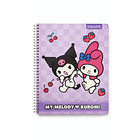 CUADERNO UNIVERSITARIO PROARTE MY MELODY Y KUROMI 100H 7MM 3