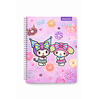 CUADERNO UNIVERSITARIO PROARTE MY MELODY Y KUROMI 100H 7MM 4