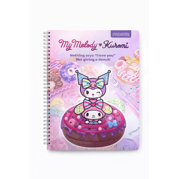 CUADERNO UNIVERSITARIO PROARTE MY MELODY Y KUROMI 100H 7MM 5