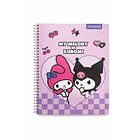 CUADERNO UNIVERSITARIO PROARTE MY MELODY Y KUROMI 100H 7MM 6