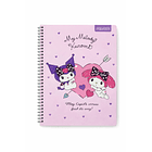 CUADERNO UNIVERSITARIO PROARTE MY MELODY Y KUROMI 100H 7MM 8