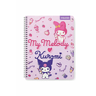 CUADERNO UNIVERSITARIO PROARTE MY MELODY Y KUROMI 100H 7MM 11