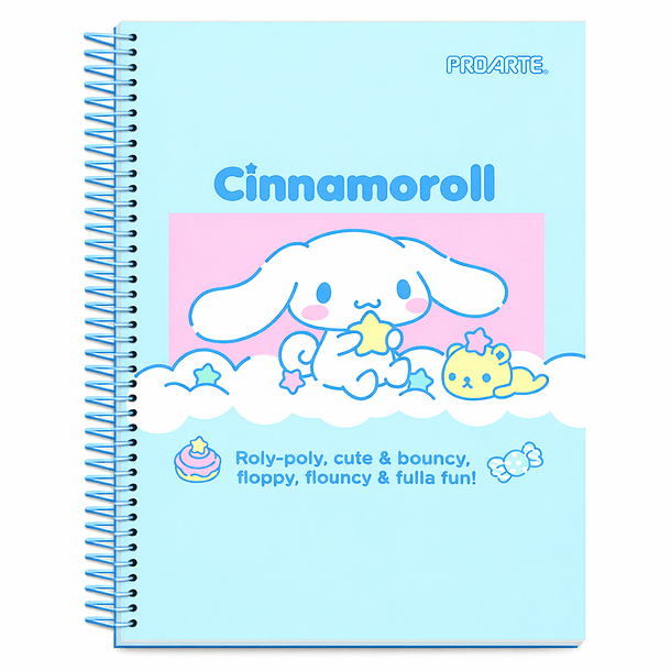 CUADERNO CARTA TRIPLE 150H 7MM CINNAMOROLL 2