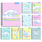 CUADERNO UNIVERSITARIO PROARTE CINNAMOROLL GLITTER 7MM 100H 1