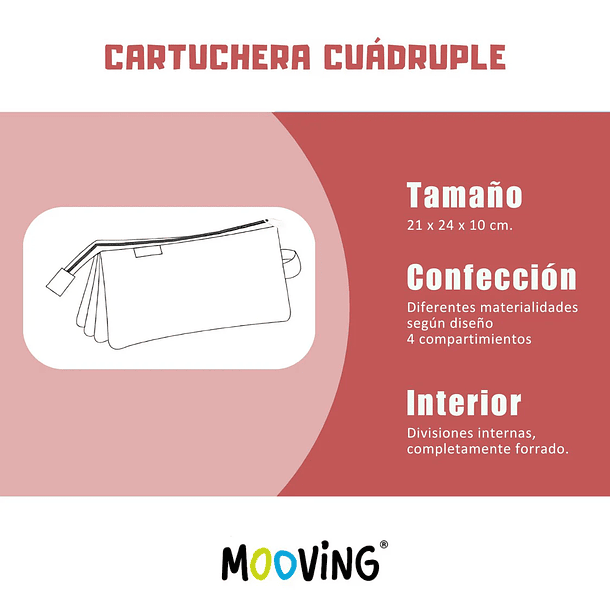 MOOVING - ESTUCHE CUADRUPLE - PUSHEEN 7