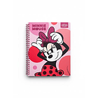 CUADERNO UNIVERSITARIO 100 HOJAS 7MM MINNIE COLLAGE PACK 10 2