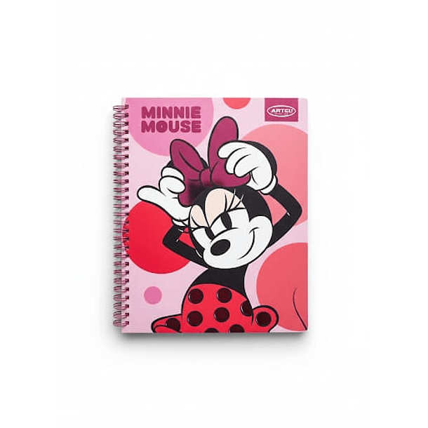 CUADERNO UNIVERSITARIO 100 HOJAS 7MM MINNIE COLLAGE PACK 10 2