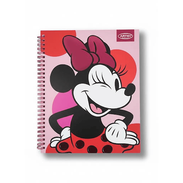 CUADERNO UNIVERSITARIO 100 HOJAS 7MM MINNIE COLLAGE PACK 10 3